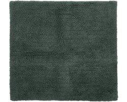 Tiseco Home Studio - Badmat RIVA - SET/2 - 100% katoen - antislip - Vierkant - 60x60 cm - Donkergroen