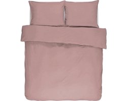 Tiseco Home Studio - Dekbedovertrek IRIS - 100% katoen - tweepersoons - 220x240 cm - Mauve