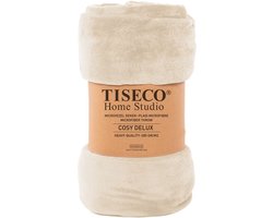 Tiseco Home Studio - Deken COSY DELUX - microflannel - 280 g/m² - 180x220 cm - Ivoor