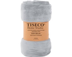 Tiseco Home Studio - Deken COSY DELUX - microflannel - 280 g/m² - 240x220 cm - Radiant grey