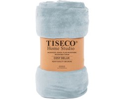 Tiseco Home Studio - Deken COSY DELUX - microflannel - 280 g/m² - 240x220 cm - Silver blue