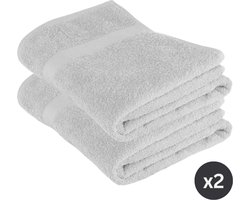 TISECO HOME STUDIO - Douchelaken RIVA - SET/2 - 100% katoen - 450 g/m² - 100% katoen - superzacht en zeer absorberend - 100x150 cm - Lichtgrijs