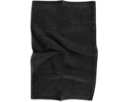 Tiseco Home Studio - Gastendoek DELUX - - SET/6 - 100% katoen - 550 g/m² - 100% katoen - superzacht en zeer absorberend - 30x50 cm - Zwart