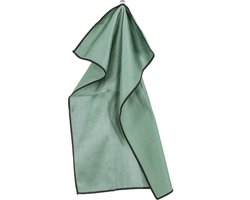 Tiseco Home Studio - Glazendoek ESSENTIALS - SET/4 - 85% PE, 15% PA - poleerdoek - pluisvrij - streepvrij - ultra-absorberend - 40x60 cm - Greenstone