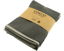 Tiseco Home Studio - Keukenhanddoek SOLID - SET/6 - 100% katoen - ultra-absorberend - sneldrogend- duurzaam materiaal - 50x70 cm - Grijs