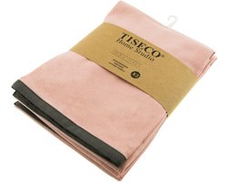 Tiseco Home Studio - Keukenhanddoek SOLID - SET/6 - 100% katoen - ultra-absorberend - sneldrogend- duurzaam materiaal - 50x70 cm - Roze