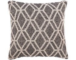 Tiseco Home Studio - Kussen (gevuld) ALPANA - SET/2 - 100% katoen - Vierkant - 45x45 cm - Zwart