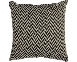 Tiseco Home Studio - Kussen (gevuld) ALPANA - SET/2 - 100% katoen - Vierkant - 45x45 cm - Zwart