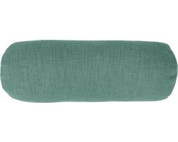 Tiseco Home Studio - Kussen (gevuld) COTTON SLUB - SET/2 - 100% katoen - Bolster - 15x45cm - Greenchinois