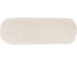 Tiseco Home Studio - Kussen (gevuld) COTTON SLUB - SET/2 - 100% katoen - Bolster - 15x45cm - Ivoor