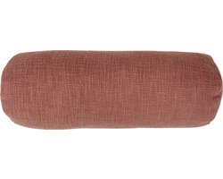 Tiseco Home Studio - Kussen (gevuld) COTTON SLUB - SET/2 - 100% katoen - Bolster - 15x45cm - Rust