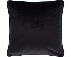 TISECO HOME STUDIO - Kussen (gevuld) Fluweel - Vierkant - 60x60 cm - Zwart