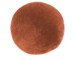 Tiseco Home Studio - Kussen (gevuld) MARSHMALLOW - SET/2 - polyester - teddyvulling - super zacht - Dia 40 cm - Rust
