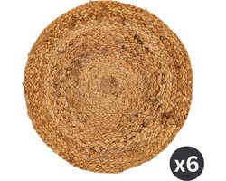 TISECO HOME STUDIO - Placemat JUTE - SET/6 - jute - Rond - Dia 37 cm