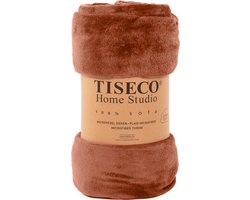 Tiseco Home Studio - Plaid COSY - microflannel - 220 g/m² - 180x220 cm - Auburn