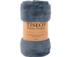 Tiseco Home Studio - Plaid COSY - microflannel - 220 g/m² - 240x220 cm - Bluestone