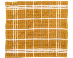 Tiseco Home Studio - Vaatdoek OMAN - SET/12 - 100% katoen - badstof - ultra-absorberend - sneldrogend - duurzaam materiaal - 32x35 cm - Camel