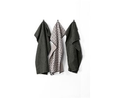 Tiseco - Keukenhanddoek ESSENTIALS - Microvezel - Ultra-absorberend - Sneldrogend - 40x60 cm, grijs