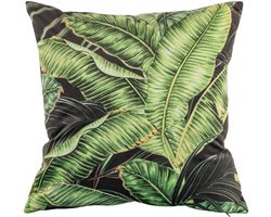 Tiseco - Kussen (gevuld) Bloemen print - SET/2 Fluweel - 45x45 cm