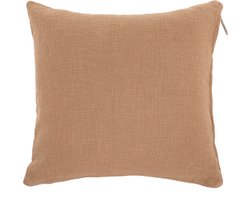 Tiseco - Kussen (gevuld) COTTON SLUB - met rits - 60x60 cm - Indiantan