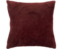 Tiseco - Kussen PIPPA (gevuld) - SET/2 - Zachte Jacquard Flanel - 45x45 cm - bruin