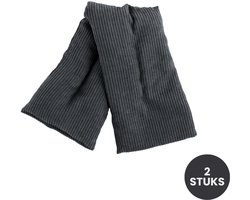 Tiseco - Lavendel Nek- & Schouderwarmtekussen - 2 stuks - Warmte- en Koudecompress, grijs