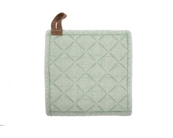 Tiseco Myrna Pannenlappen – Katoen – Set 2 stuks - 20x20CM – Groen