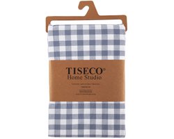 Tiseco - Tafelkleed GINGHAM - Katoen - Geblokt - 150x250 cm, blauw