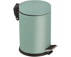 Tiss® - Pedal Bin Classic Pedaalemmer - badkamer en toilet- 5 l - Groen (Mint)