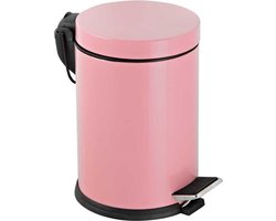 Tiss® Pedal Bin Classic Pedaalemmer - badkamer en toilet - Roze -5L