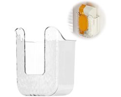 Tissue box-Vochtig toiletpapier houder-vochtig toiletpapier houder-Opbergdoos voor vochtige doekjes - Wandgemonteerde toiletpapierdispenser - Beugel voor papieren handdoekjes - Geschikt voor keuken, slaapkamer, huis, badkamer-15,5cmx11,5cmx8.3cm
