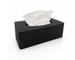 Tissuebox - Japandi - Zwart mat - tissue box - tissuedoos houder - tissuedoos