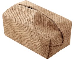 Tissuebox - Japanse linnen stijl - woondecoratie - tissuebox van katoen en linnen - tissuebox - opbergtas, zeer geschikt voor woonkamer, slaapkamer en eettafel.