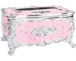 Tissuehouder Rechthoekig - Kleenex Doos Dispenser - Decoratieve Opberging - Moderne Kunststof Afwerking - 18.5 x 12.5 x 9.5 cm