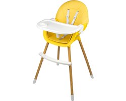 Tissy Kinder eetstoel Ego Geel - Baby eetstoe - Kinderstoel - Baby stoel - Peuterstoel