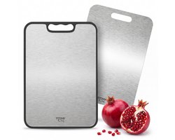 TitanChef RVS Snijplankenset - 2-delig - 39x28cm - Antislip - Saprand