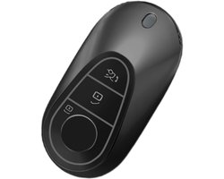 Titanium Grijze Autosleutel Hoes voor Mercedes Benz C en S Klasse 2022 - Bescherming, Stijl en Functionaliteit met 3 Knoppen