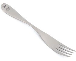 Titanium Lepel - Mini Bestek Soepschep - Outdoor Kamperen - Zuiver Titanium Lichtgewicht - 180mm - Titanium Kleur