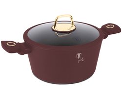 TITANIUM POT MET DEKSEL 24CM BERLINGER HAUS BH-8041 LEONARDO