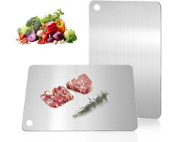 titanium snijplank - titanium snijplank 100% - titanium snijplankenset - titanium snijplank set - Ergonomisch Ontwerp - Perfect voor Diverse Kooktaken (29 x 20 cm)