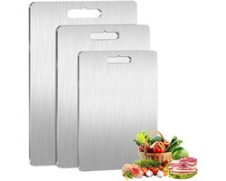 Titanium Snijplanken - Keukenplank - Koken en Snijden - 100% Puur Titanium - 391 x 282 cm - Zilver