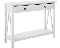 Titian-Consoletafel - 1-lade - Wit Grenen
