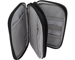 Title: Organizertas voor Elektronica-accessoires - Draagbaar en Waterdicht - Dubbellaags Design - Ideaal voor Kabels, Oplader en Telefoon