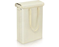 T&L Store® Opbergmand - Opberg Mand - Oxford - Waterafstotend linnen - Rubber Voet - Capaciteit 45L - 38x59x19x18.5cm - Beige