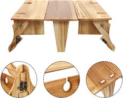 T&L Store® Picknicktafels - Picknicktafel kinderen - Picknicktafel inklapbaar - Opvouwbaar - Strand - Park - Picknick - Licht Bruin