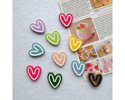 TLVX 10 stuks 3D Hartjes Magneten / Leuke Koelkastmagneten / Love You Foto Magneet / Vrolijke Speel- en Leer Magneten / School / Whiteboard / Decoratief / Boodschappenlijst / Notitie / Memo bord / Kantoor / Schoolbord / Magnetisch / Kleur Magneetjes