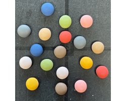 TLVX 18 stuks 3D Sterke Ronde Magneten / Leuke Koelkastmagneten / Foto Magneet / Vrolijke Speel- en Leer Magneten / School / Whiteboard / Decoratief / Boodschappenlijst / Notitie / Memo bord / Kantoor / Schoolbord / Magnetisch / Kleur Magneetjes