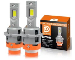 TLVX D2S / D2R Pro Perfect Fit LED Canbus lampen (set 2 stuks) / 6000k Helder Wit / Plug and Play / CANBUS / Storingsvrij / EMC / LED CSP CHIPS - 96 Watt – D2S / D2R 35 watt Xenon HID vervanger - Dimlicht - Grootlicht - Koplampen - Autolamp - 12V