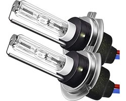 TLVX H7 8000k Xenon lampen - 2 Stuks - HID- Xenon - 8000K - Dimlicht - Veel zicht - HID - Metalen base - Xenon lamp - H7 - 35W - 12V - Auto lamp - Xenon Auto - Kleur Wit - Blauw - H7 lampen - Grootlicht