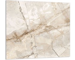 TMK ArtDeko - Glasplaat voor Keuken - 65x60 cm - Marmer - Veilig & Multifunctioneel